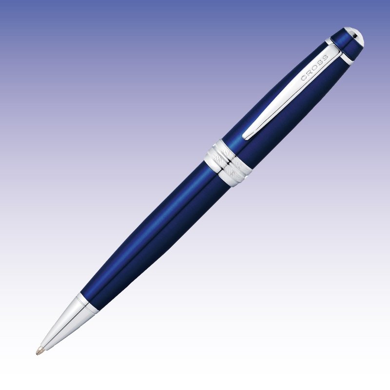 CROSS Bailey贝礼系列蓝亮漆原子笔免费刻字  (原厂正货) - 圆珠笔/中性笔 - 其他金属 蓝色