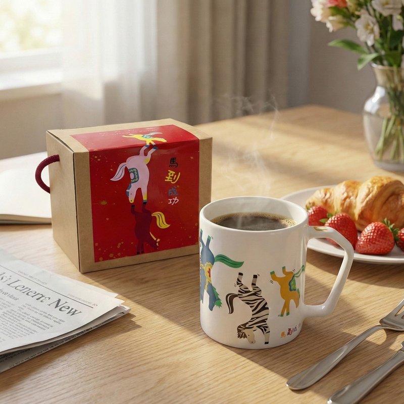 H8-变色马到成功杯(单入) - 咖啡杯/马克杯 - 瓷 