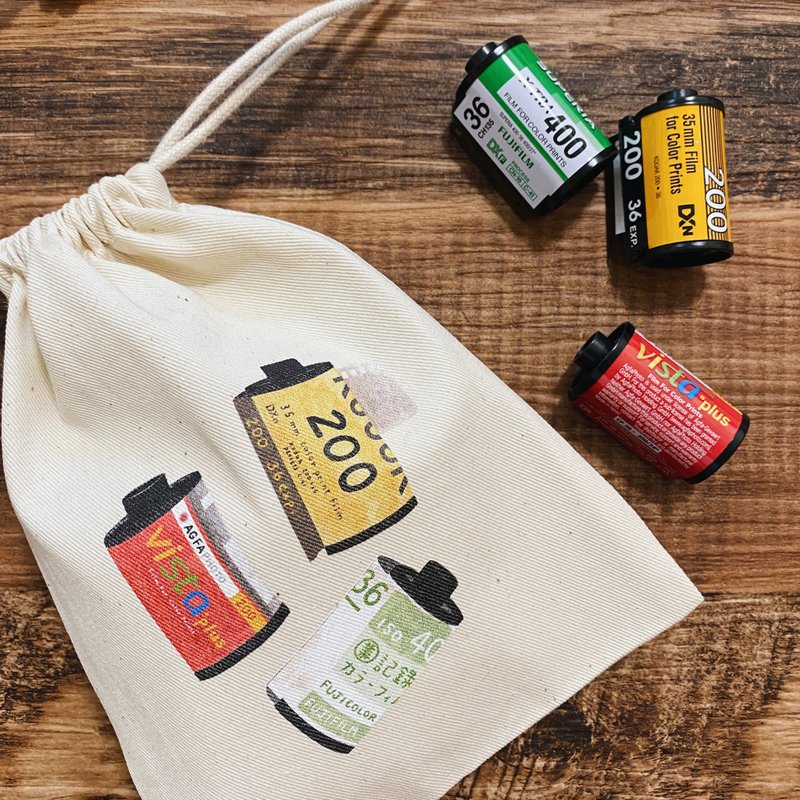 底片收藏家 /束口袋 - 束口袋双肩包 - 棉．麻 