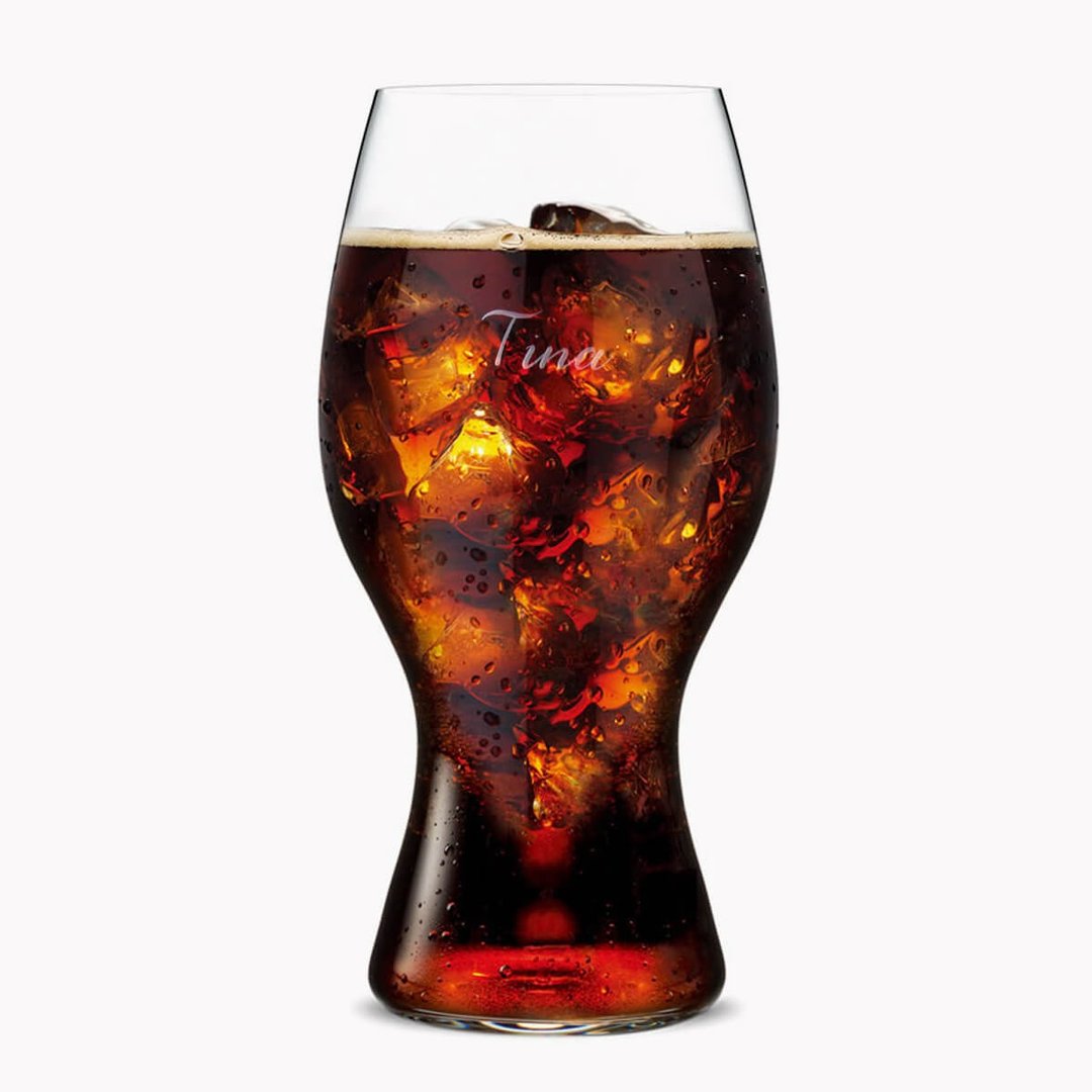 480cc【Coca Cola + Riedel 水晶可乐杯】可口可乐杯 定制化刻字 - 酒杯/酒器 - 玻璃 咖啡色