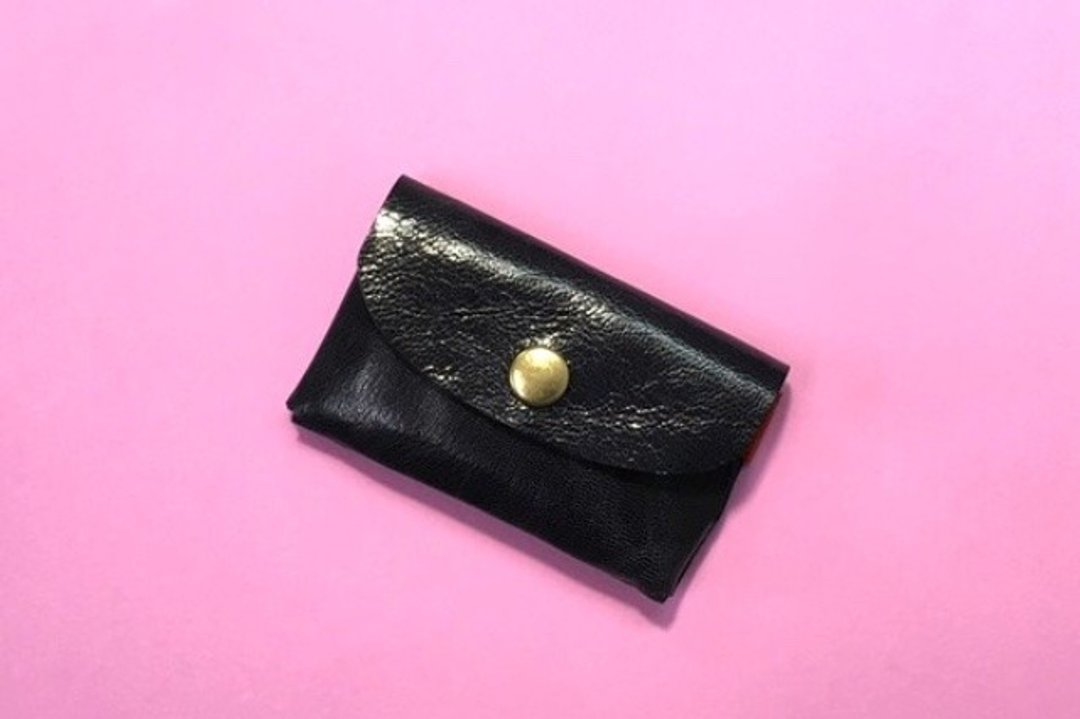 CU 200 NV business card holder card case divider business card unisex all five colors ivory - 名片架/名片座 - 真皮 蓝色