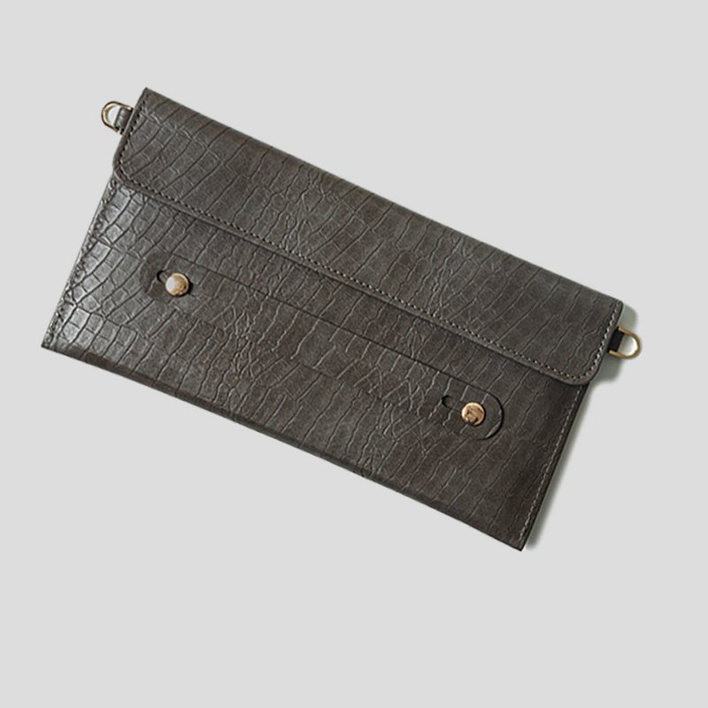 轻奢触控手机包 - 燕麦棕 - 手机配件 - 人造皮革 