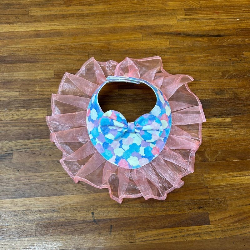超仙宠物领巾上架啦/甜心花语蕾丝领巾/奈伊毛孩的美妆造型领巾/ - 衣/帽 - 棉．麻 粉红色