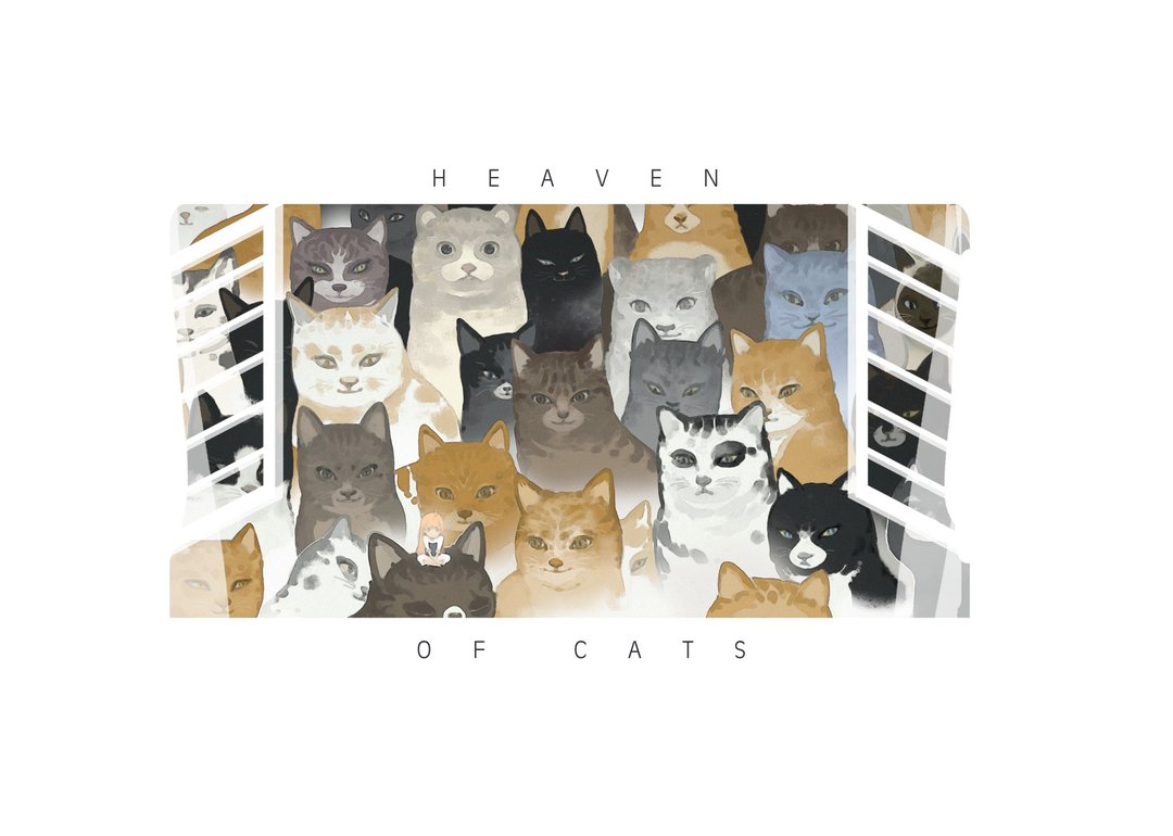 猫之天国  绘本 - 电子手绘真人画像/绘画/插画 - 纸 