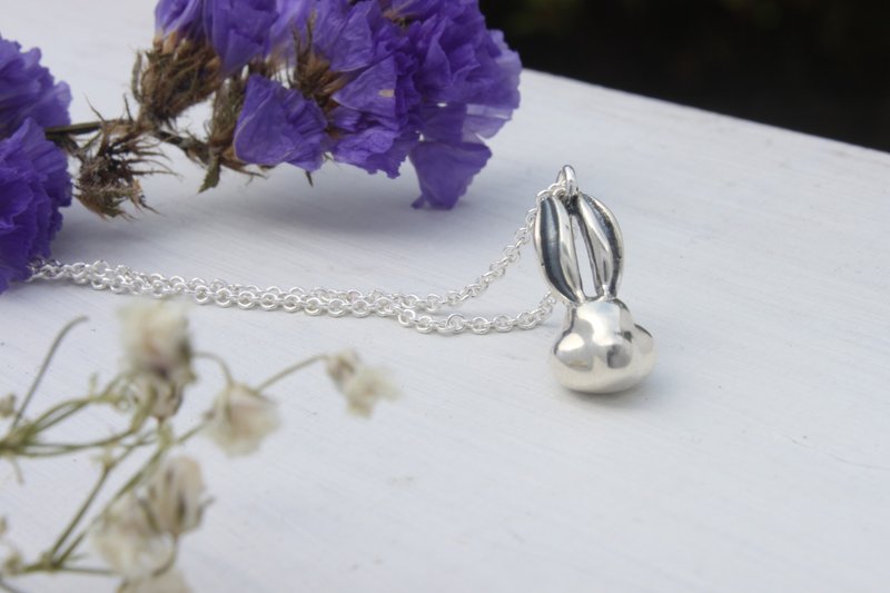 兔子 - 手工纯银项链 - 项链 - 纯银 