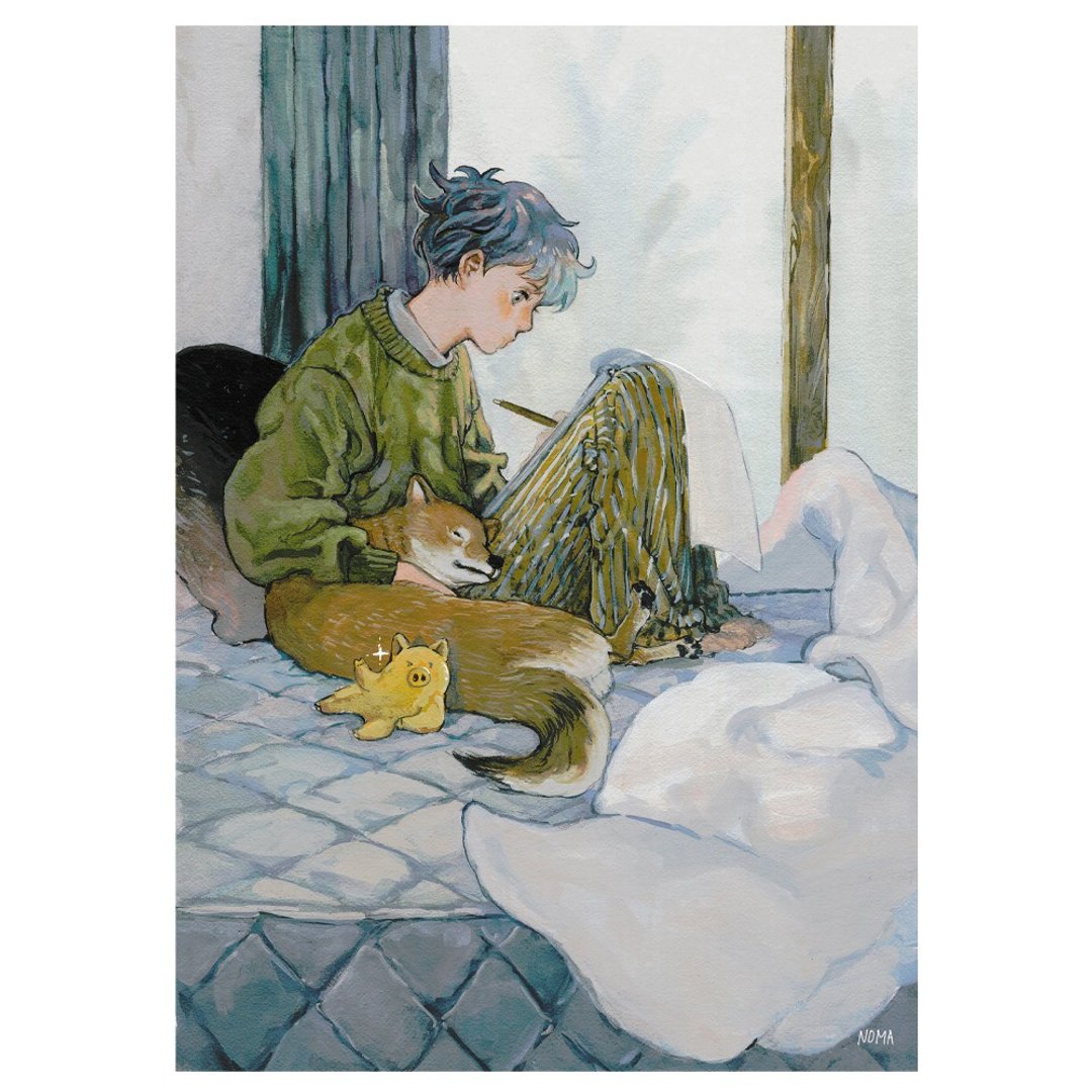Holiday  | NOMA | korea illust Art paper poster A4 | Water color,Gouache - 海报/装饰画/版画 - 纸 多色