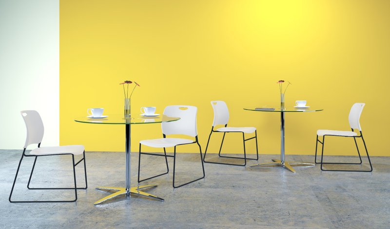 Harmony堆叠餐椅(2入)单张1499 | 多色可选 - 椅子/沙发 - 其他金属 白色