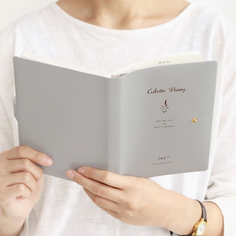 手帐年历-2017葛蕾朵法式浪漫周志(时效)-质感灰,ICO87342 - 笔记本/手帐 - 纸 灰色