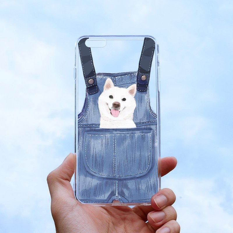 外袋白柴浮雕空压壳-iPhone/三星,HTC.OPPO.ASUS手机壳 - 手机壳/手机套 - 塑料 蓝色