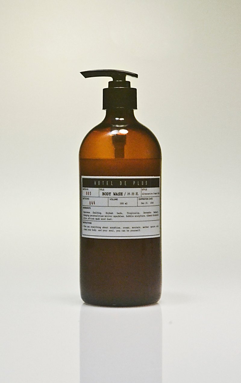 幽默标签沐浴乳礼盒/用鼻子把渡假回忆带回家浴室/附手工绢印纸盒 - 香薰/精油/线香 - 玻璃 