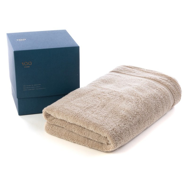 日本今治HARTWELL-100百-浴巾(60*120)-浅棕 - 被子/毛毯 - 棉．麻 卡其色
