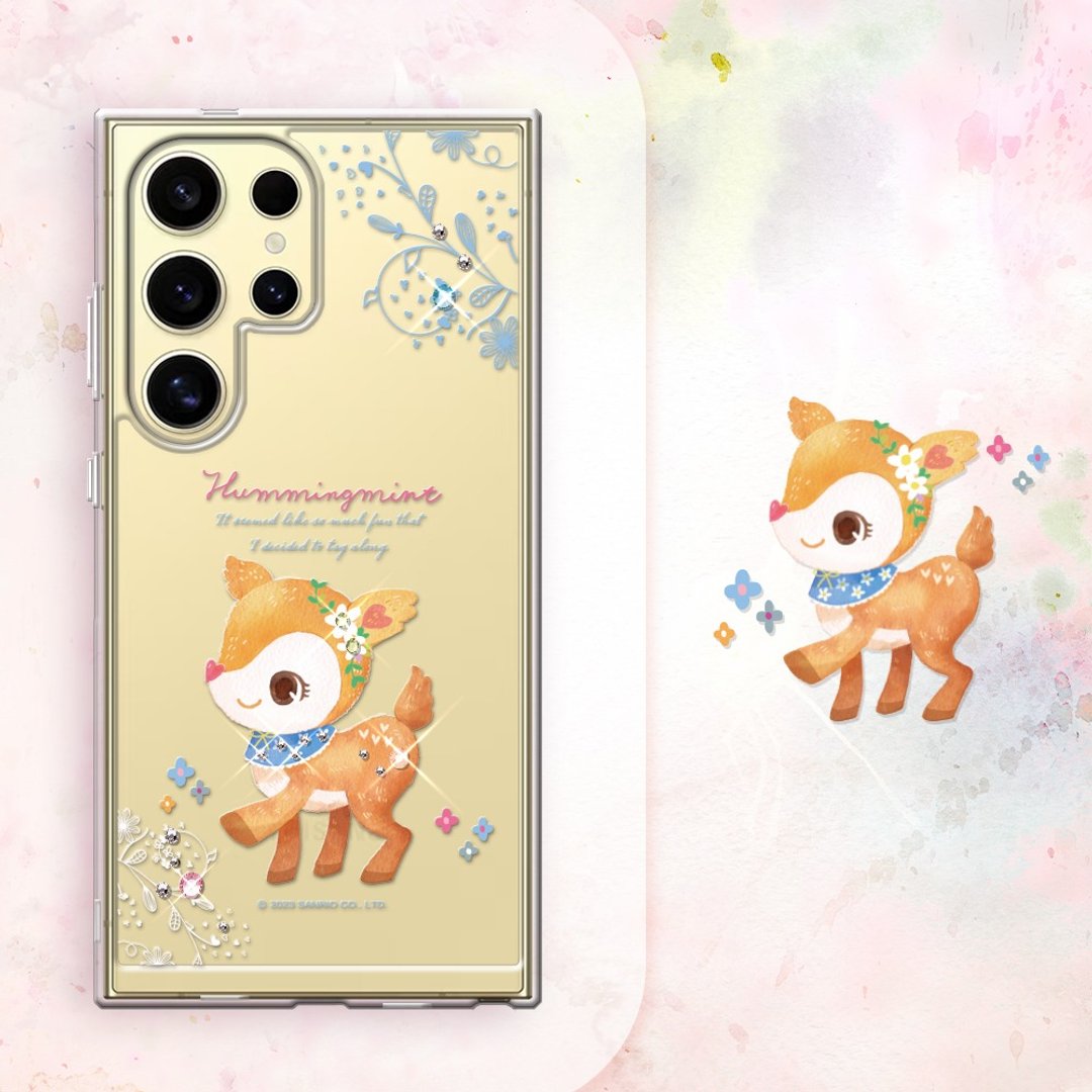 三丽鸥 Samsung Galaxy S系列防震双料水晶彩钻手机壳-花园哈妮鹿 - 手机壳/手机套 - 其他材质 多色