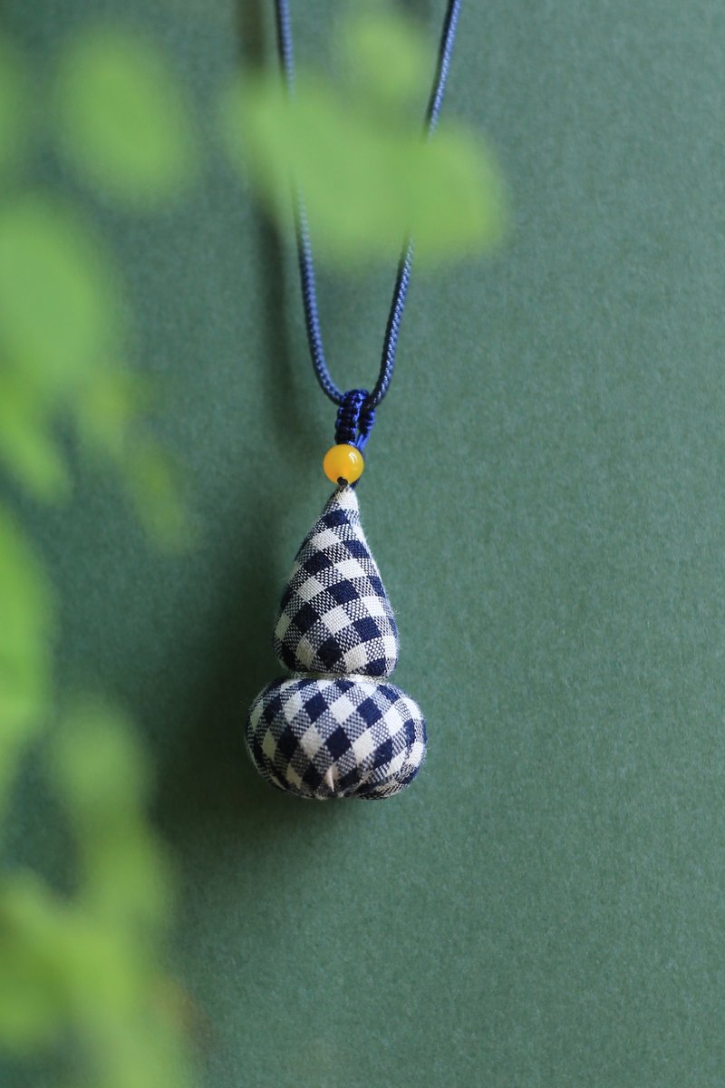 壹染指香包 | 格子纹 葫芦 | 中、小号 DIY随心配 - 金工/饰品 - 棉．麻 