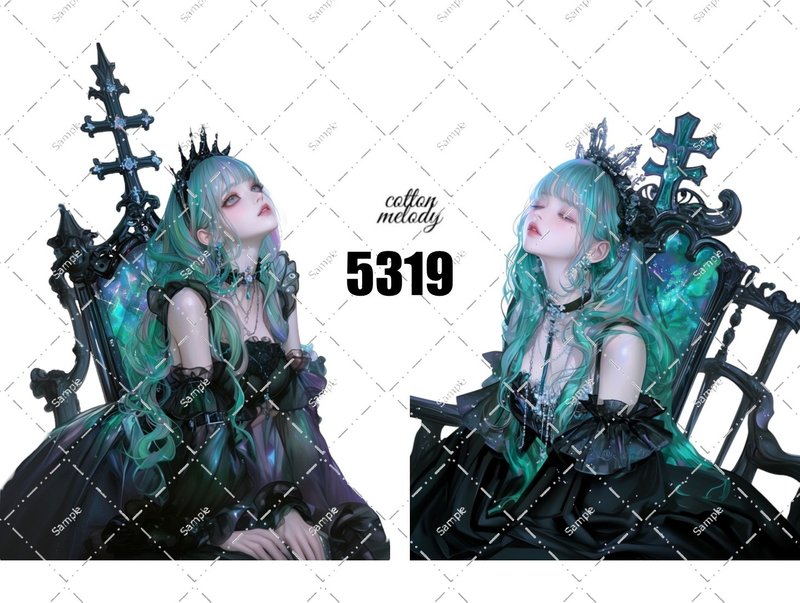 original sticker no.5319 人物贴纸 原创贴纸 原创人物贴纸 装饰贴纸 cotton melody - 贴纸 - 纸 