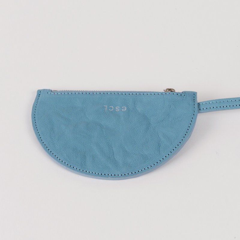 Half Moon Pouch 晴空蓝_零钱包 - 零钱包 - 真皮 