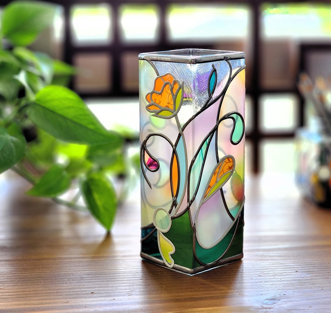 订制款“精灵的花园”玻璃花瓶 - 花瓶/陶器 - 玻璃 多色
