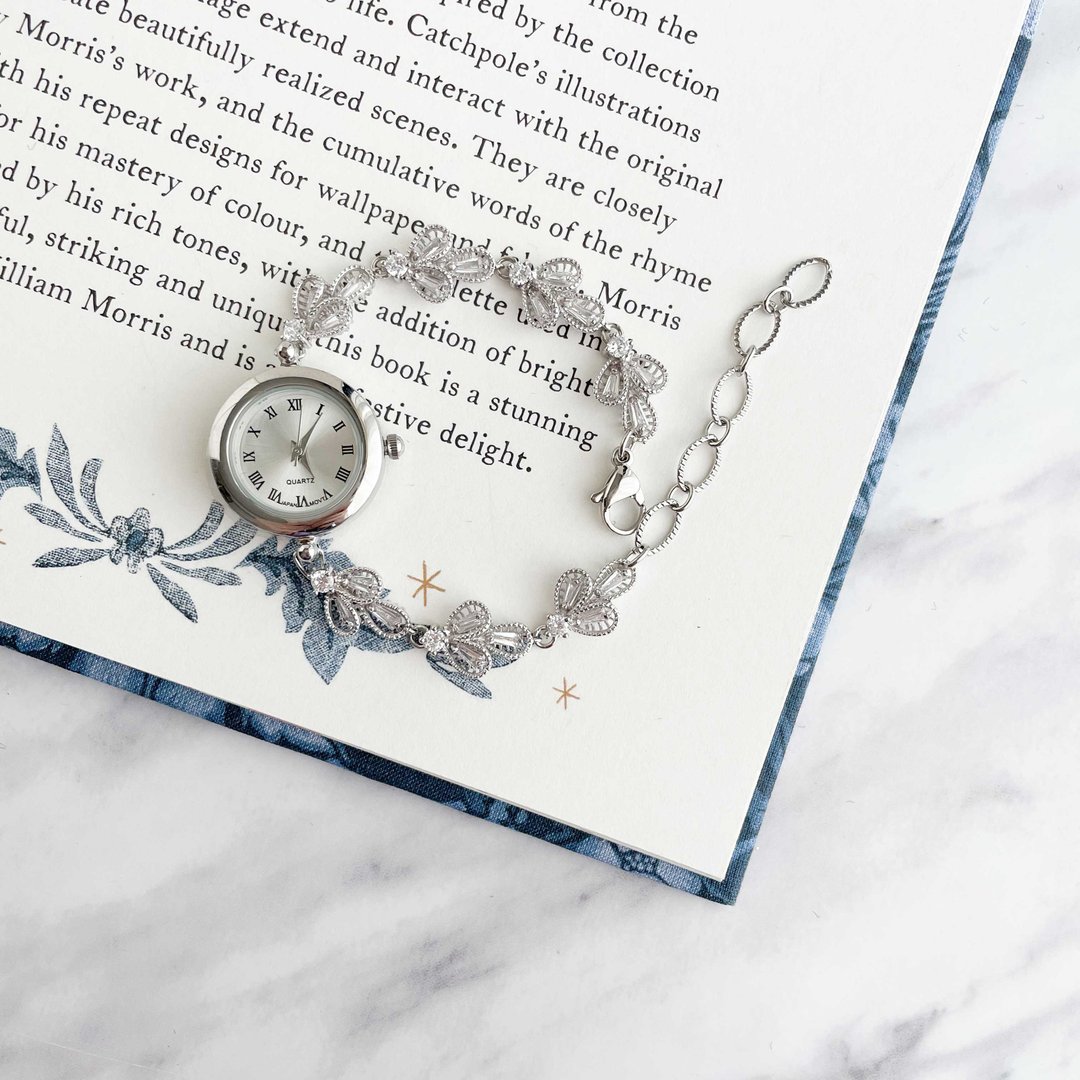 Bernadette / Cubic Zirconia Bracelet Watch LI162 - 女表 - 其他金属 银色