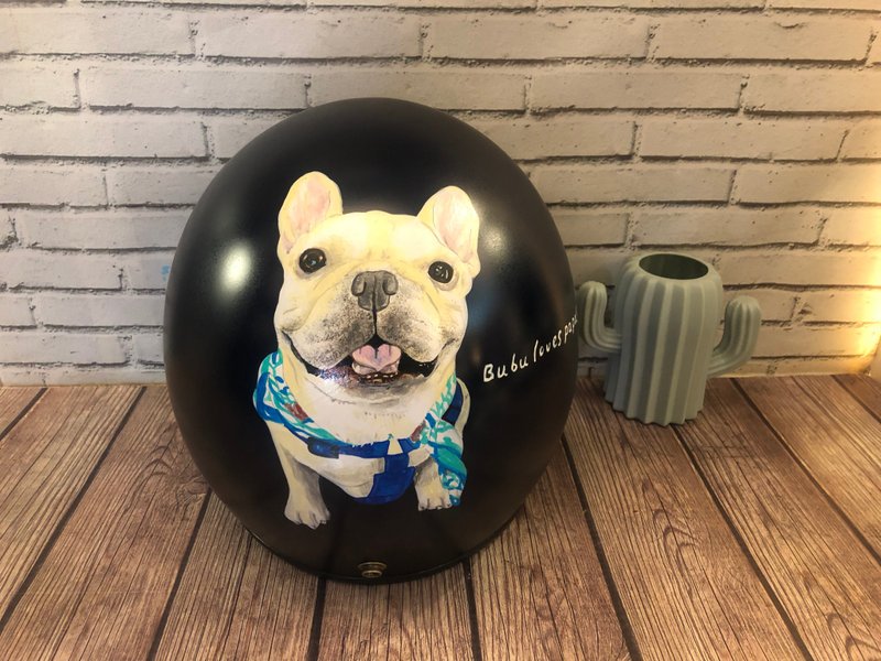 手绘疯 定制化 狗狗 猫猫 安全帽 彩绘 纪念 礼物 生日 情人节 - 订制画像 - 其他材质 多色