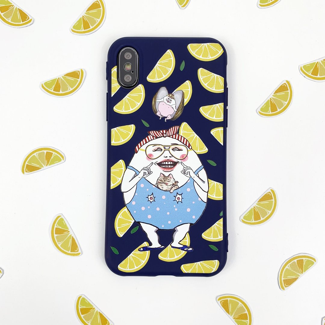 青柠一夏 - iPhone手机壳 (全软壳) - 手机壳/手机套 - 塑料 蓝色