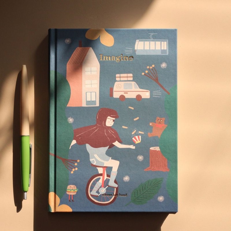 CBB马戏团男孩-imagine05周计划精装本-追风小镇,CBB42847 - 笔记本/手帐 - 纸 蓝色