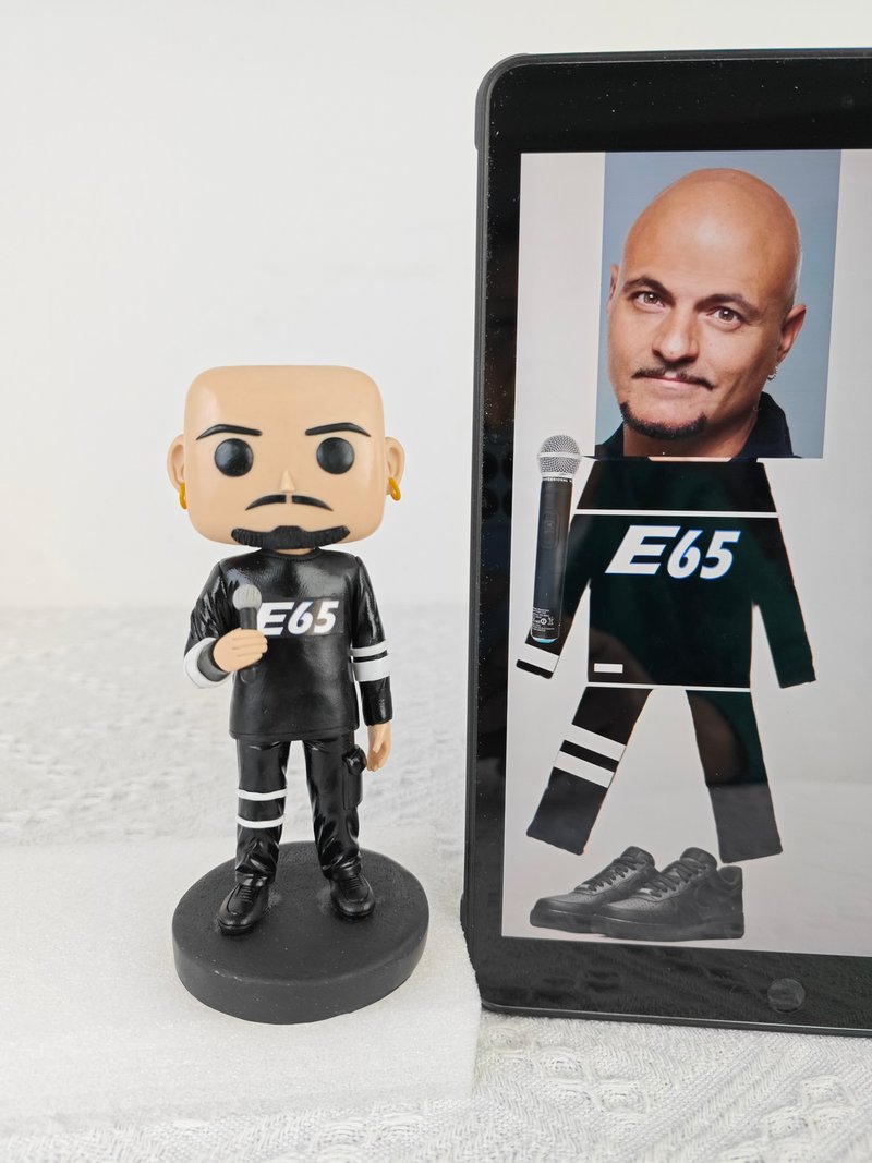 纯手工定制美国Funko Pop 自画肖像公仔娃娃男朋友老公生日礼物 - 玩偶/公仔 - 粘土 多色