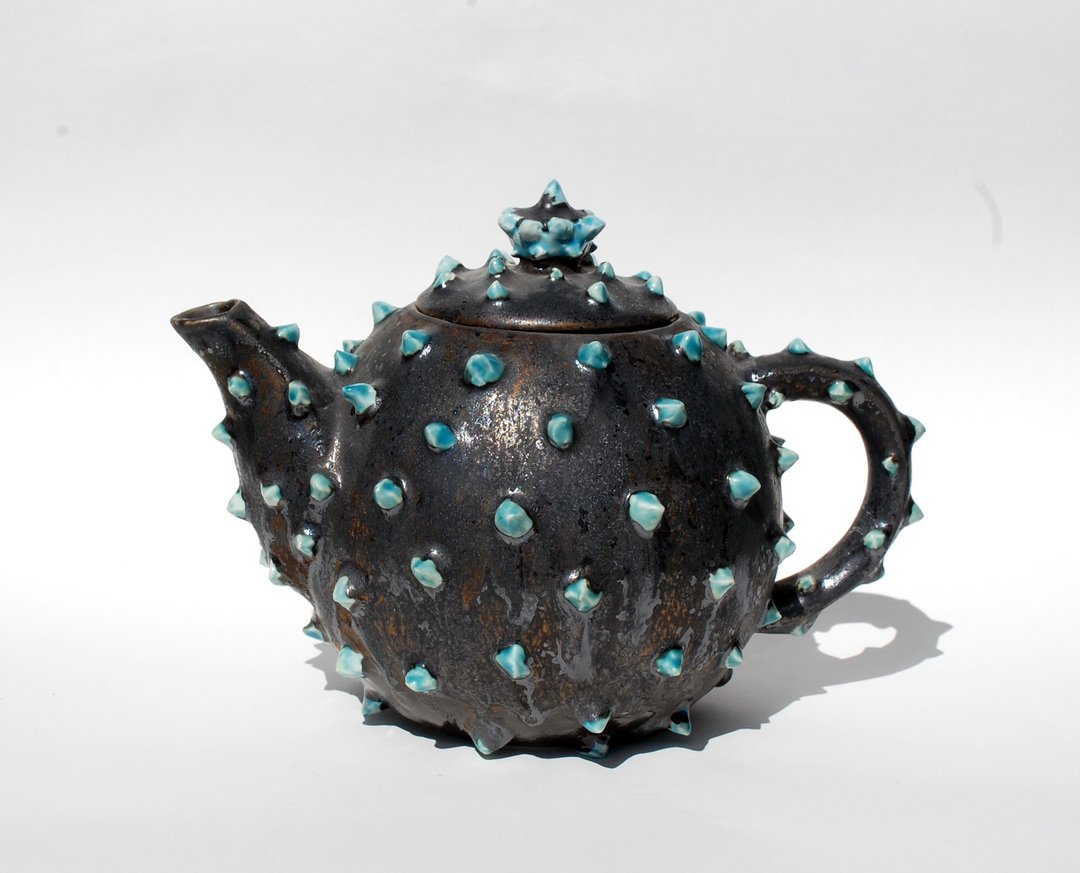 银河手工茶壶尖刺 质感餐具 陶瓷茶壶 设计师茶壶 - 茶具/茶杯 - 陶 多色