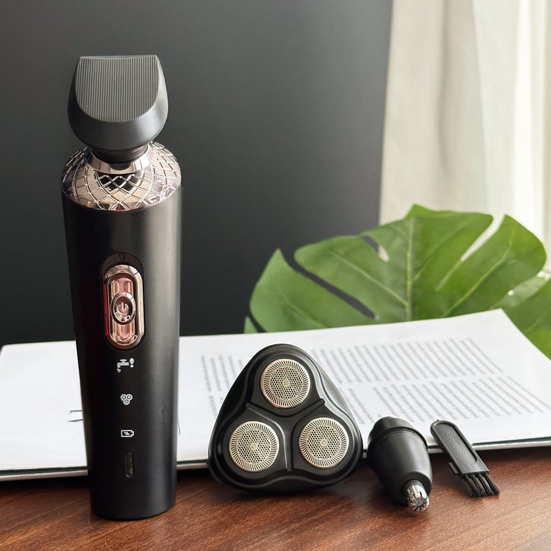 父亲节礼盒丨三合一剃须刀 男士礼盒 智能电动刮胡刀 送男友礼物 - 其他小家电 - 玻璃 