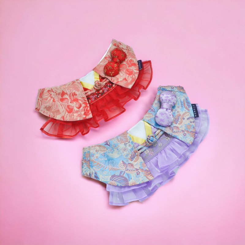 【MOMOJI】 宠物围兜 | 节日 新年 | Shine 含光 (新) - 衣/帽 - 聚酯纤维 多色