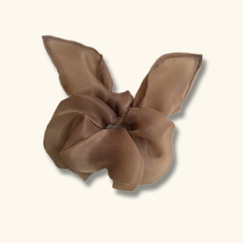 Highestjump Bubble HairBand (Coco Brown) - 发饰 - 棉．麻 咖啡色