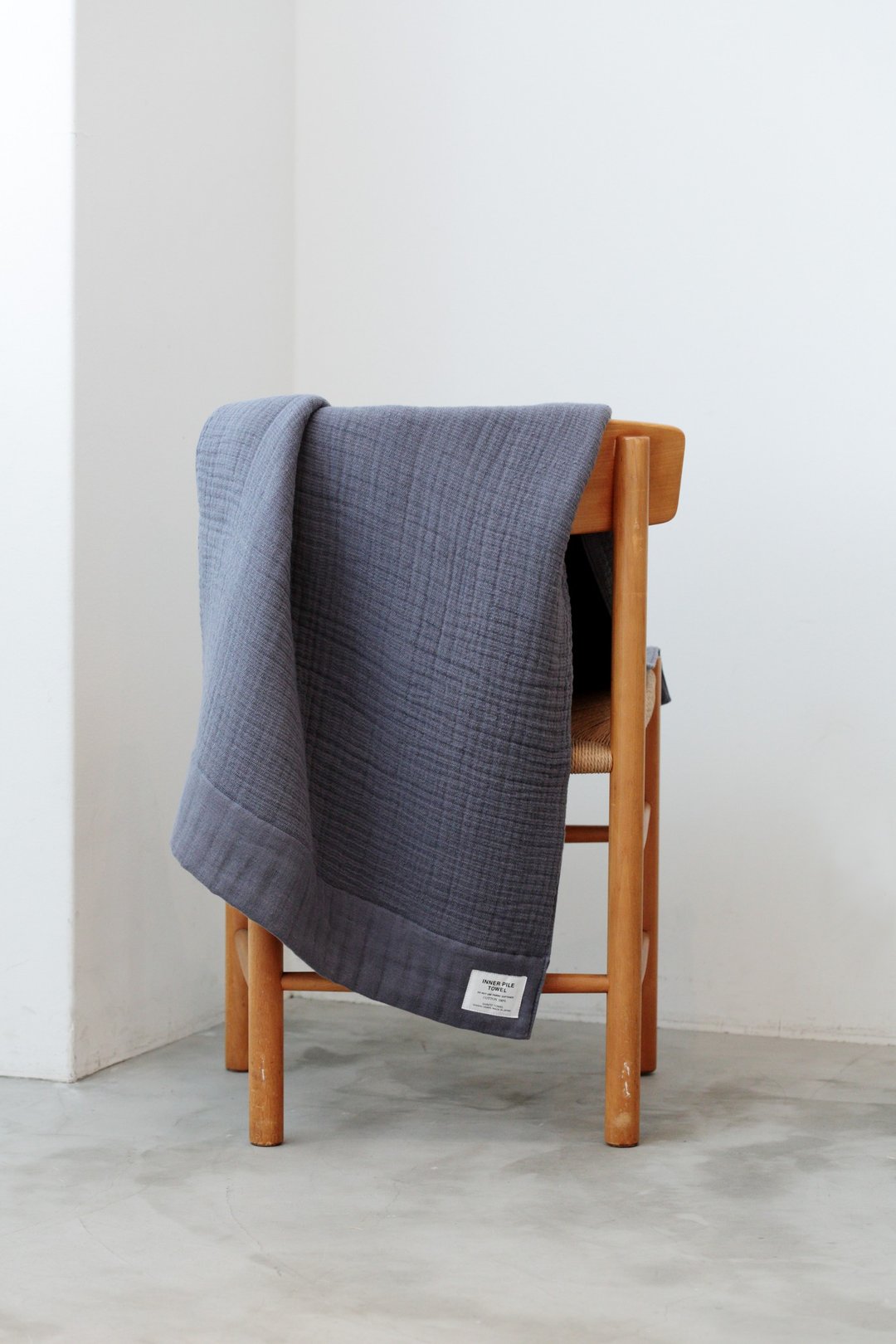 INNER PILE TOWEL BATH TOWEL Navy made in Japan 63×130cm - 毛巾浴巾 - 棉 蓝色