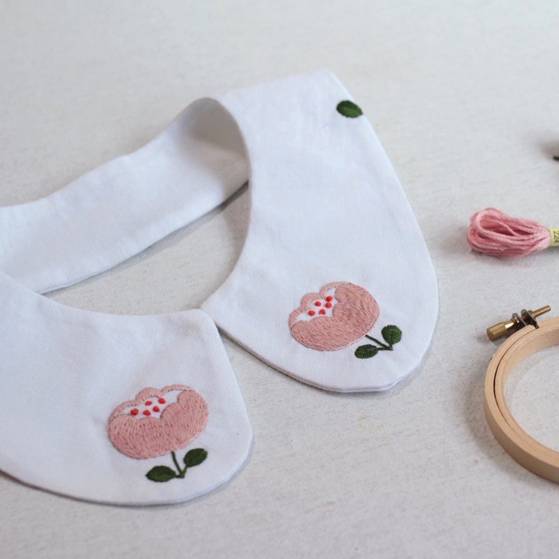 锦物生活刺绣领片体验课－金叶/花朵/造飞机择一【 1 人成团】 - 编织/羊毛毡/布艺 - 棉．麻 