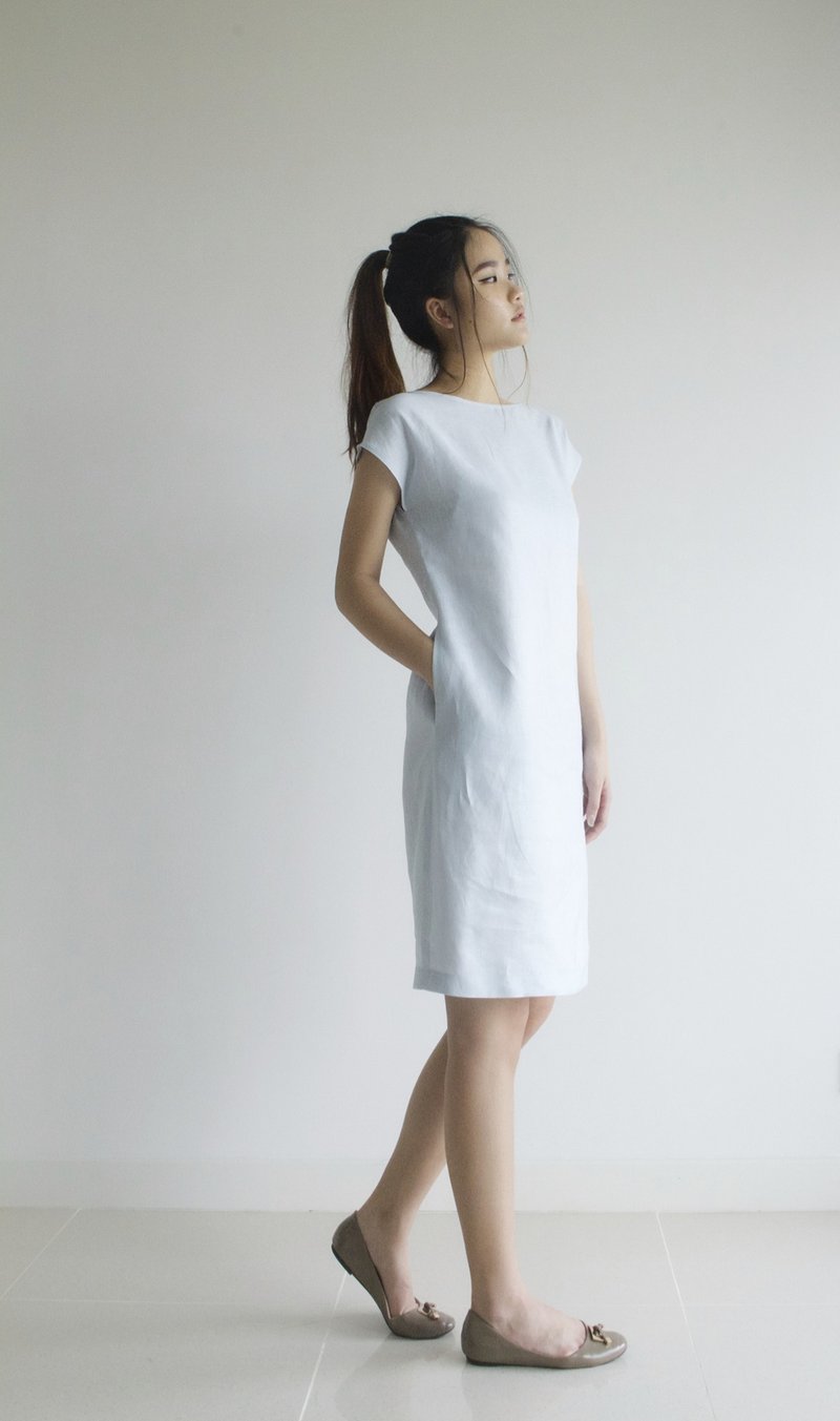 linen dress / linen clothing / linen for women / short dress E 40 D - 洋装/连衣裙 - 亚麻 