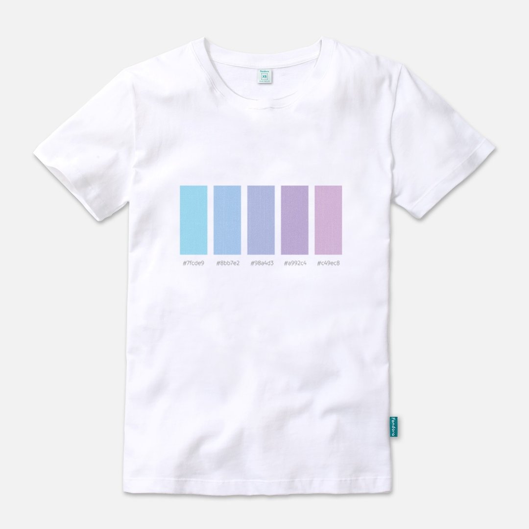 迷幻 - 中性版短袖T-shirt - 中性连帽卫衣/T 恤 - 棉 多色