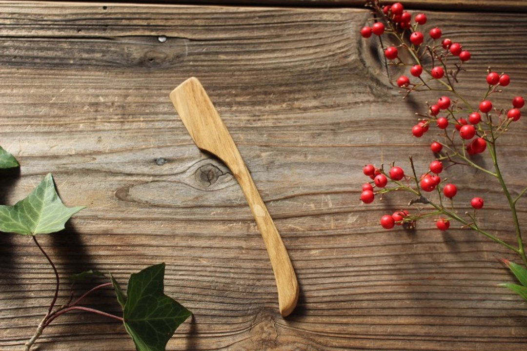 Chestnut Butter Knife - 筷子/筷架 - 木头 卡其色