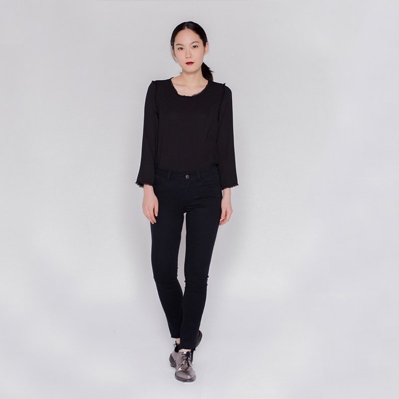 独立女生修身长裤 Indie Girl Slim-Fit  Bootcut Jeans P115 - 女装长裤 - 棉．麻 多色