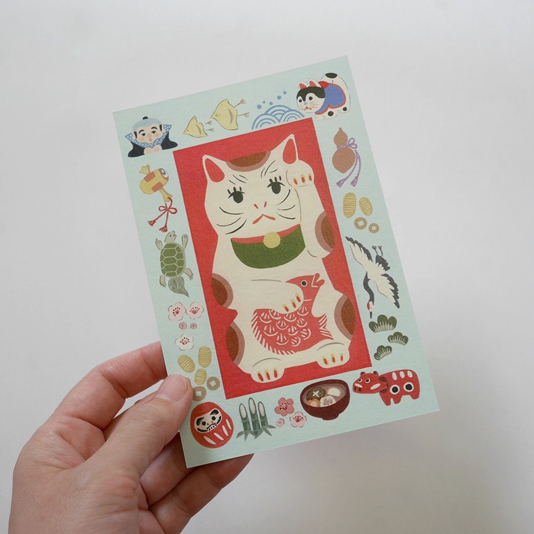 明信片 绘本里的猫 #特别篇 招财猫 - 卡片/明信片 - 纸 