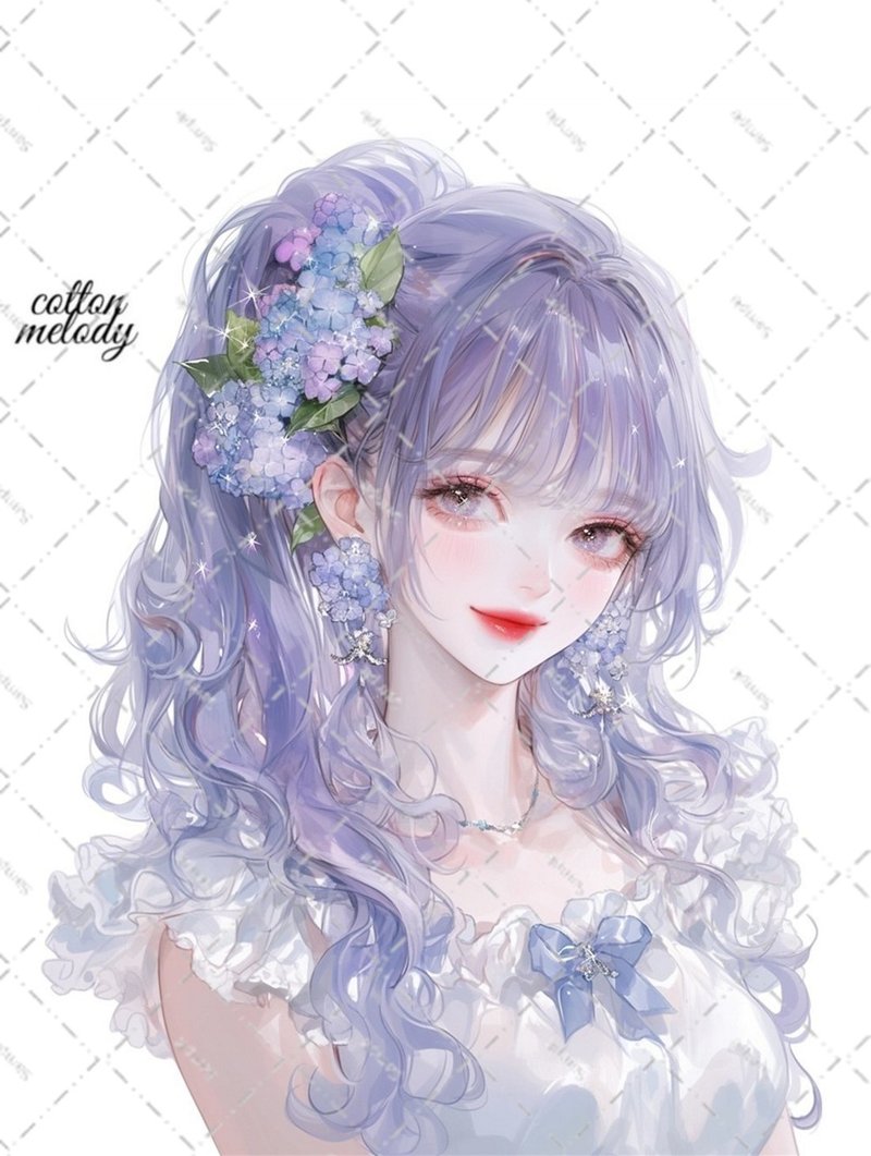 original sticker no.5745 人物贴纸 原创贴纸 人物贴纸 女孩贴纸 原创人物贴纸 - 贴纸 - 纸 