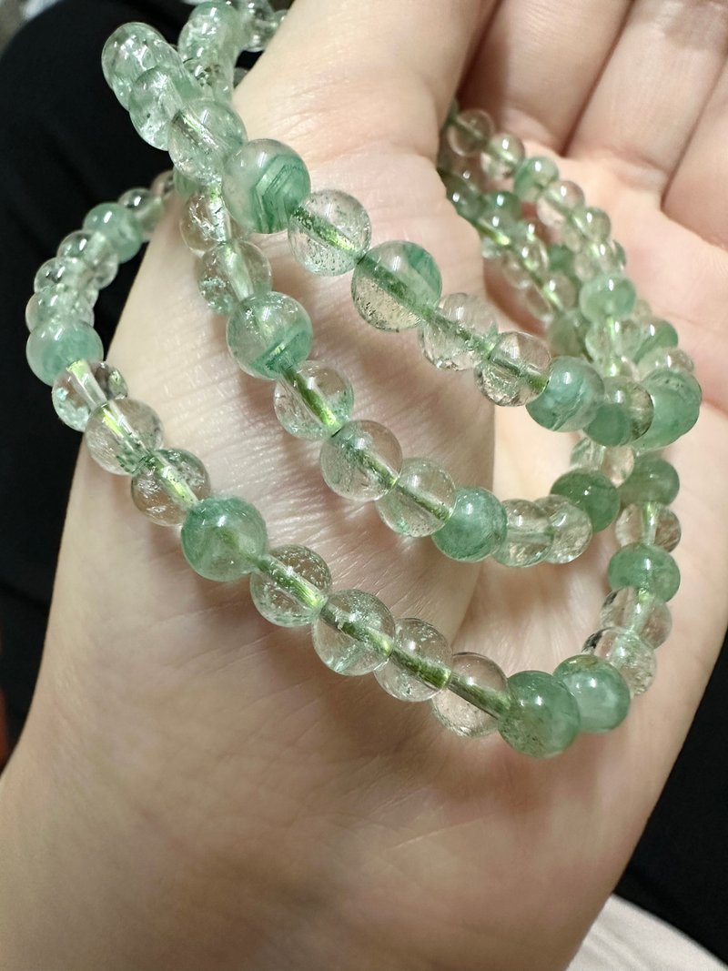 心忱-翠幽灵 5-5.5mm - 手链/手环 - 水晶 绿色