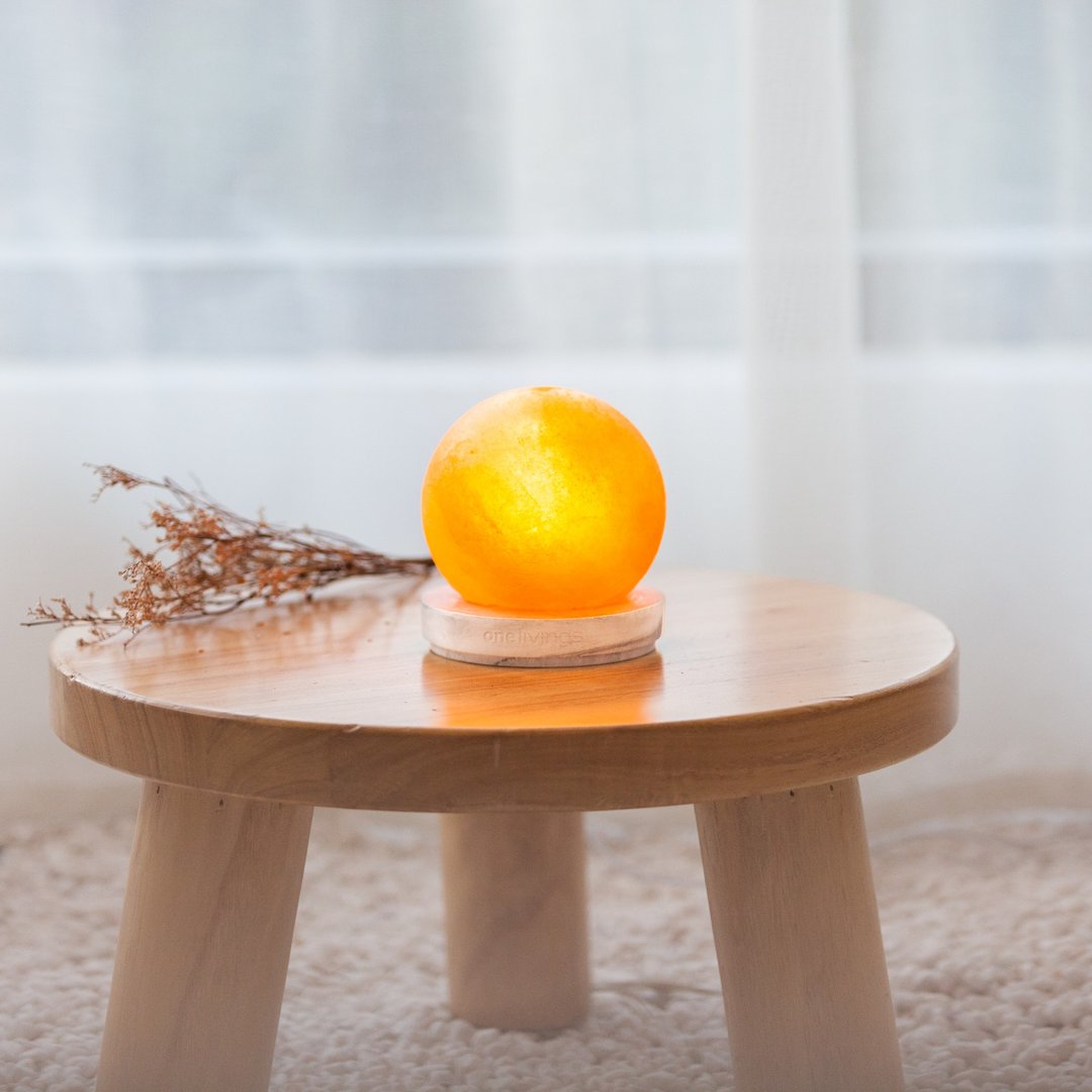 ONELIVINGS LOFT白色大理石纹工业风水泥盐灯 - SPHERE (小) - 灯具/灯饰 - 水泥 白色