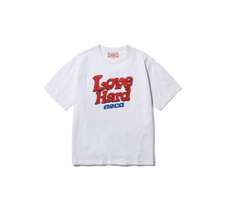 AECA Love Hard Half Sleeve用力爱短袖上衣 - 男装上衣/T 恤 - 其他材质 多色