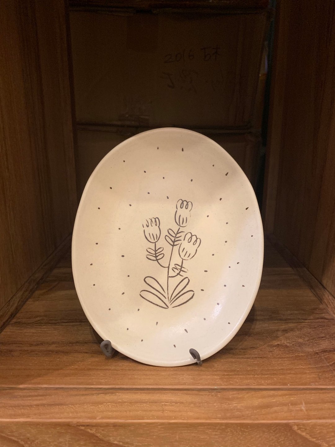 lingoceramic-台湾植物系列 藿香蓟盘 - 盘子/餐盘/盘架 - 陶 