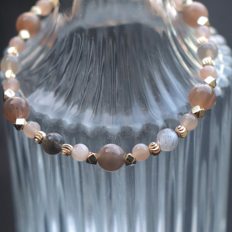 太阳石-黑太阳-开运-招财-防小人-水晶手链 - 手链/手环 - 水晶 多色