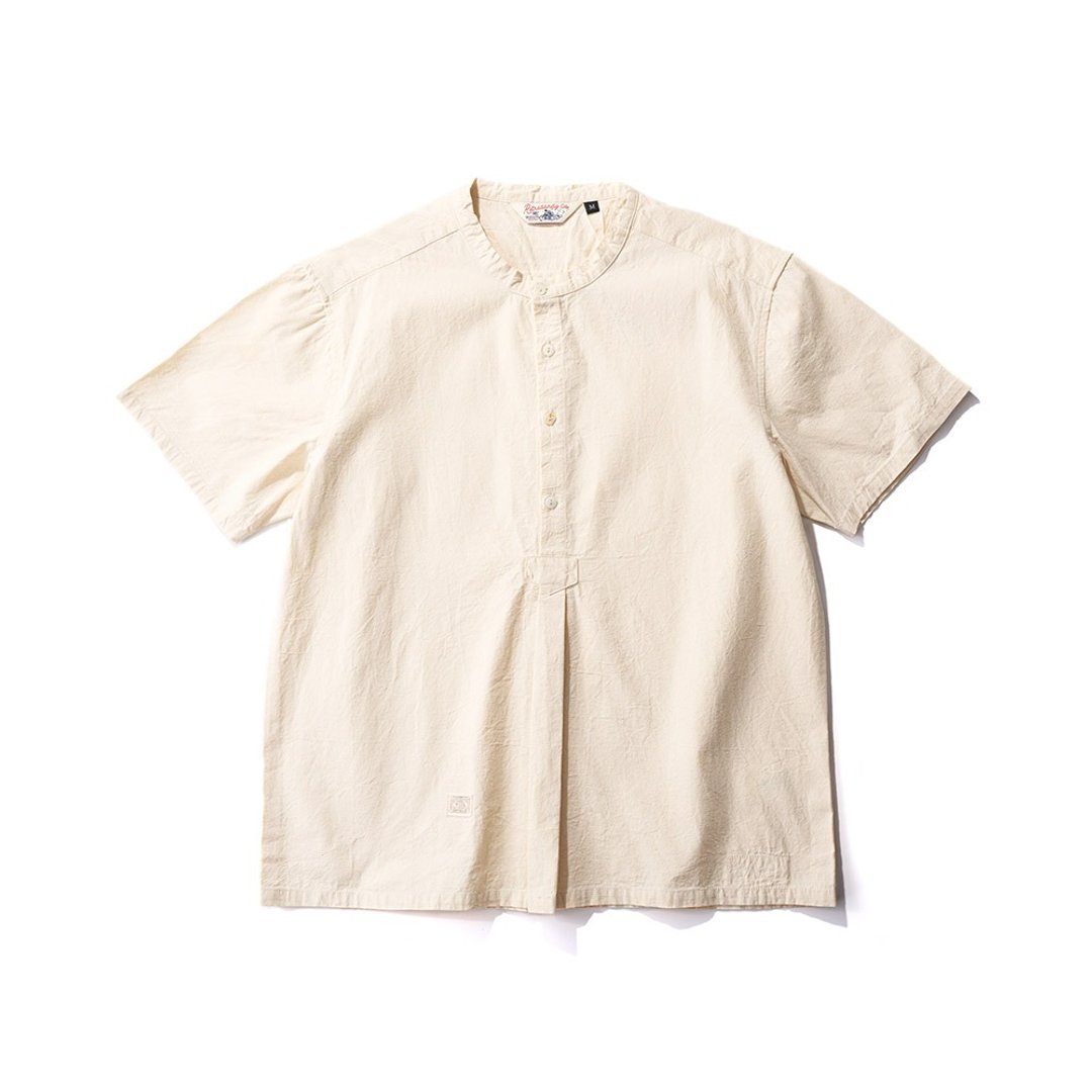 Military Pullover Shirt - 米色 Beige - 男装衬衫 - 棉 