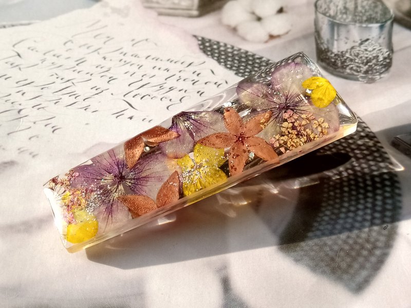 手作押花发夹 | 鸭嘴发夹 | 花花发夹 - 发饰 - 其他材质 多色