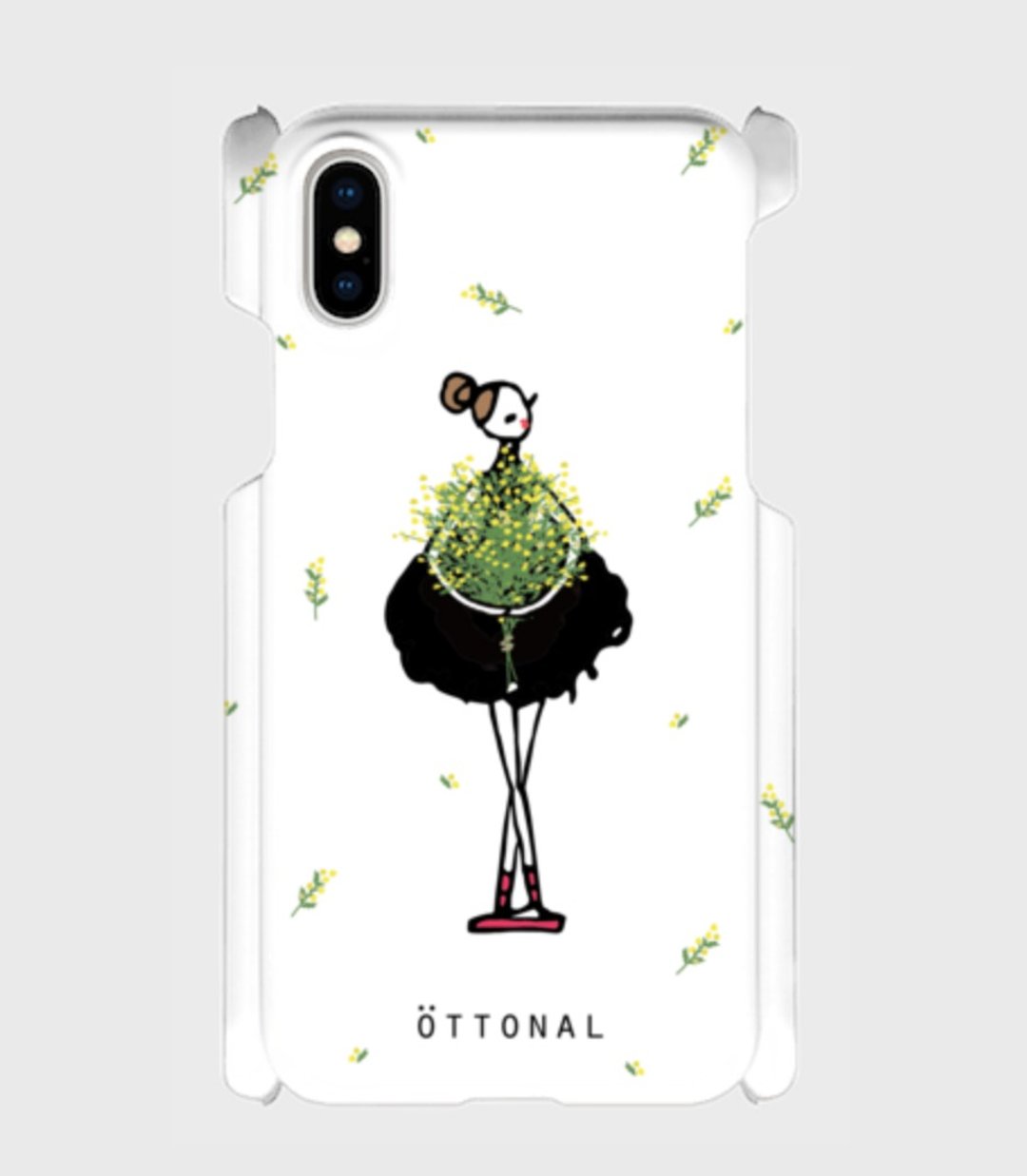 Black Ballerina with Mimosa   Ballet - 手机壳/手机套 - 塑料 白色