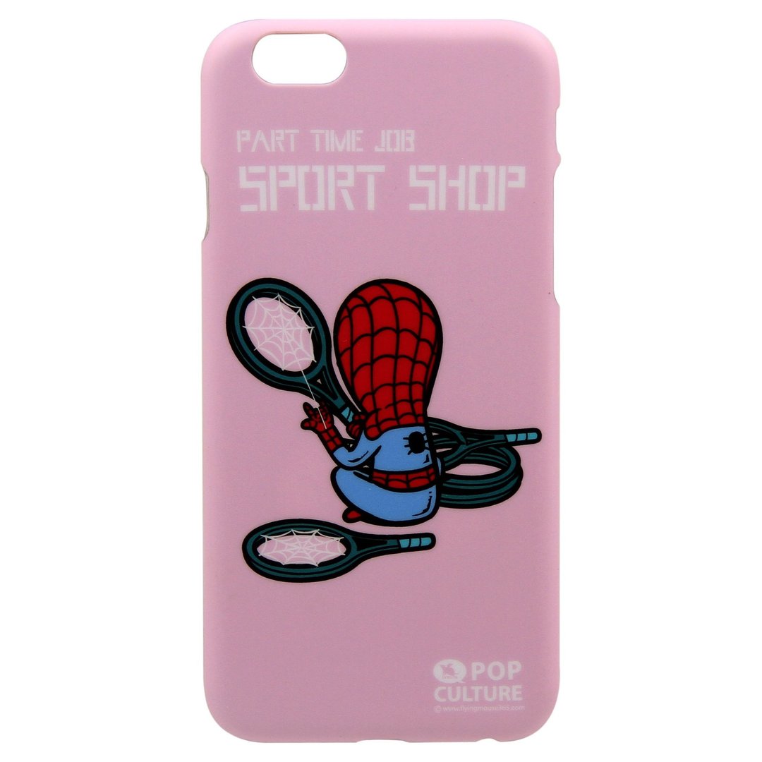 iPhone 6/6s Flying Mouse 超薄贴身,双面印制,手机壳,手机套 - 手机壳/手机套 - 塑料 粉红色