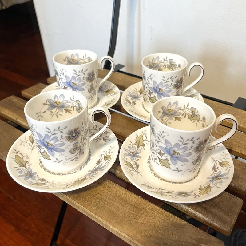 •DANIEL• 欧美老件 RIDGWAY MELISANDE系列 英国精致骨瓷咖啡杯 - 水瓶/水壶 - 其他金属 白色