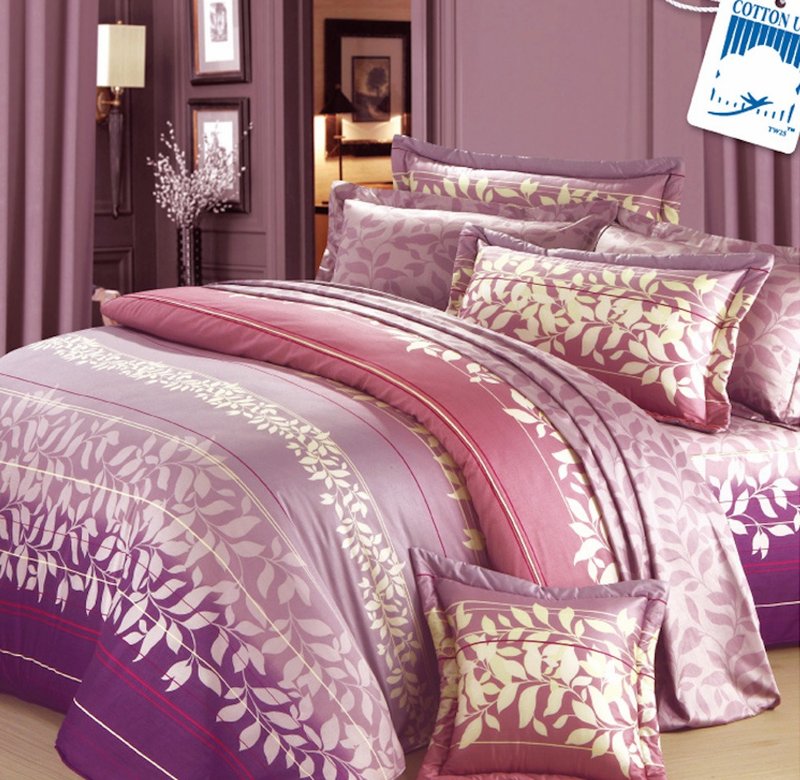 【R788 北国风情】100% 60支精梳棉 床单组 - 寝具 - 棉．麻 紫色