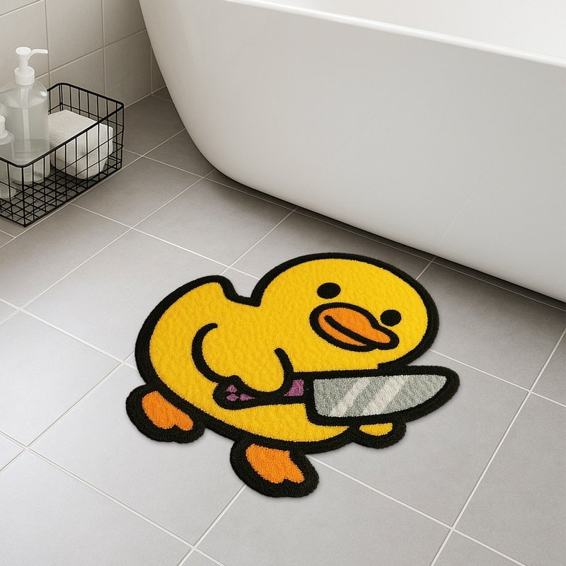 殺手小黃鴨浴室地墊植物居家裝飾禮物 - 地垫/地毯 - 聚酯纤维 黄色