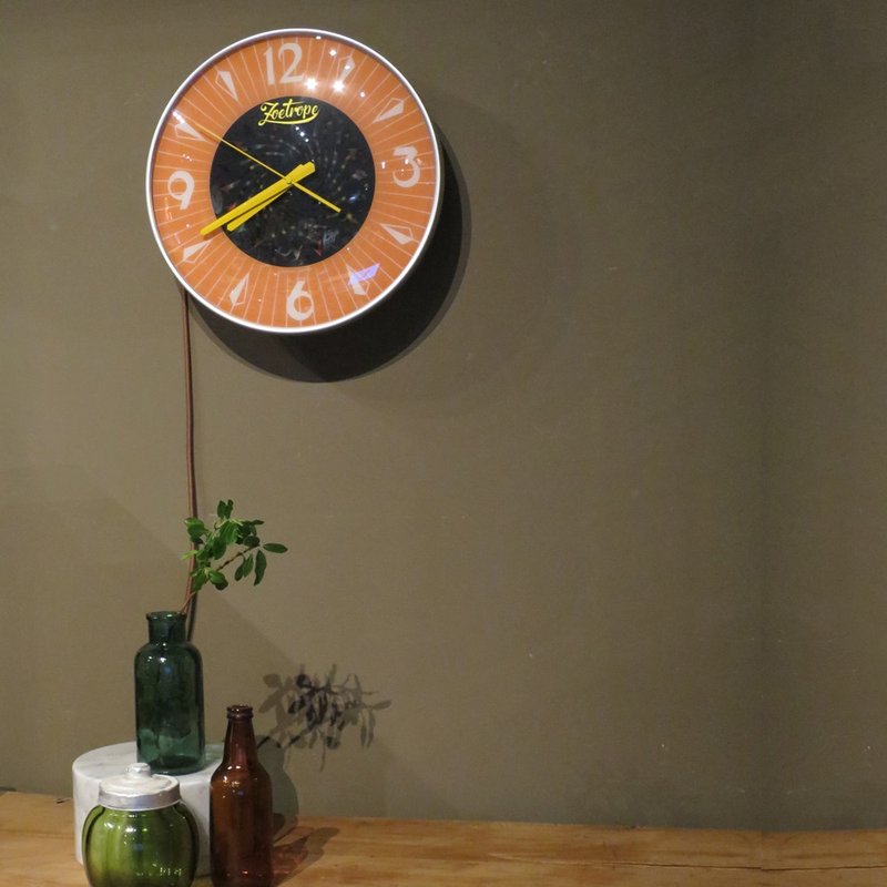 Zoetrope回忆球电花钟-橘色 - 时钟/闹钟 - 其他金属 橘色